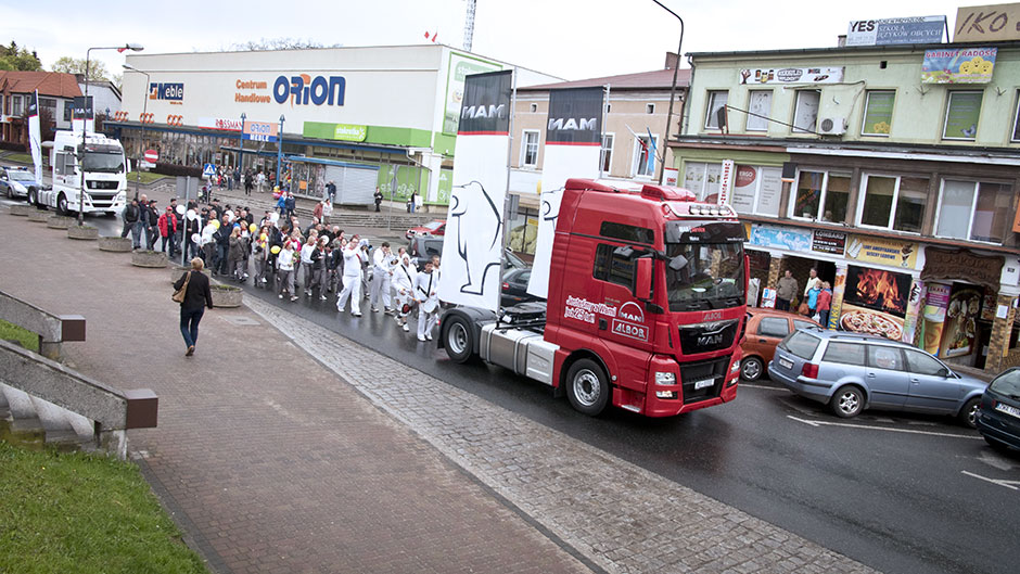 25 lat firmy ALBOR - uroczysty przemarsz ulicami miasta